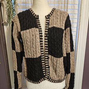 Euc Paul Harris Design block style design cardigan (Z26)